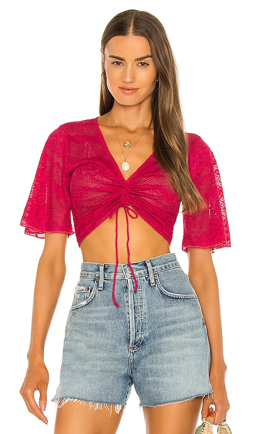 view 1 of 4 Sharon Top in Passion Pink