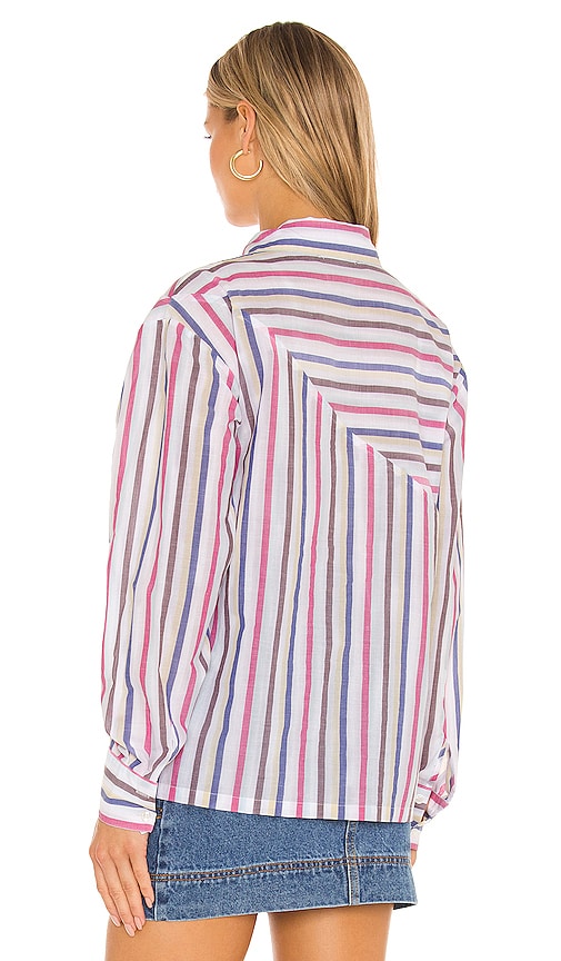 view 3 of 4 Shep Button Up in Mixed Stripe