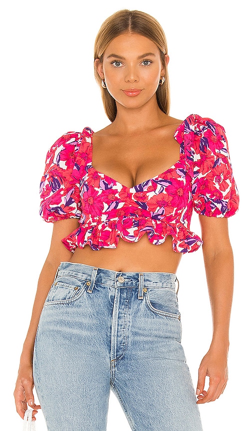 view 1 of 4 Brady Cropped Top in Tawny Floral