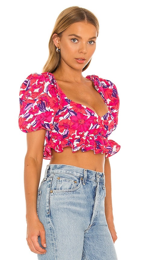 view 2 of 4 Brady Cropped Top in Tawny Floral