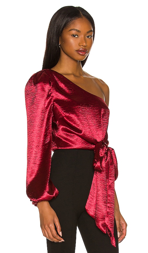 view 2 of 4 Kendall Blouse in Wine Red