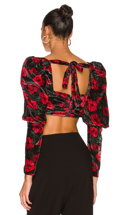 view 3 of 4 Jackie Cropped Top in French Rose Floral