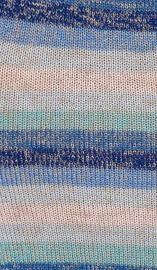 view 5 of 5 Sunset Crop Sweater in Blue Stripe