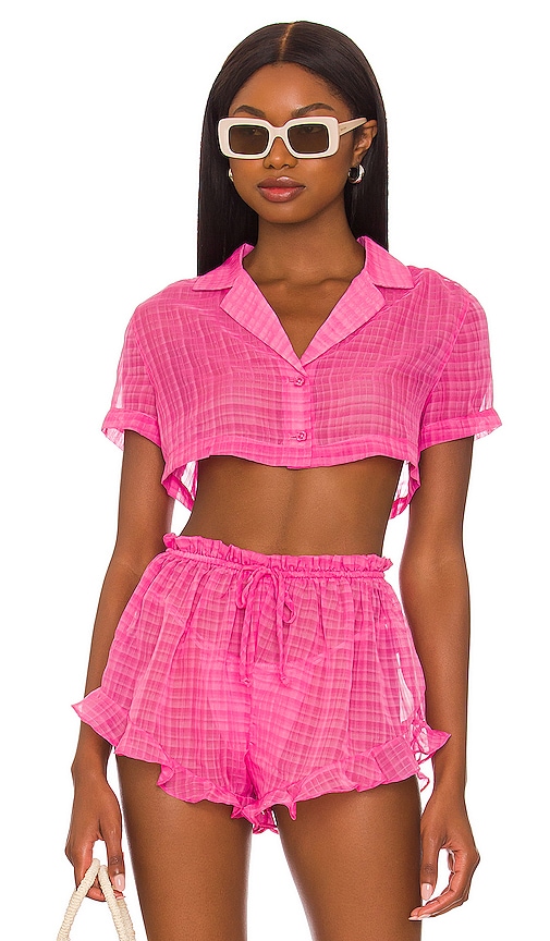 view 1 of 4 Daydreamer Crop Top in Pink