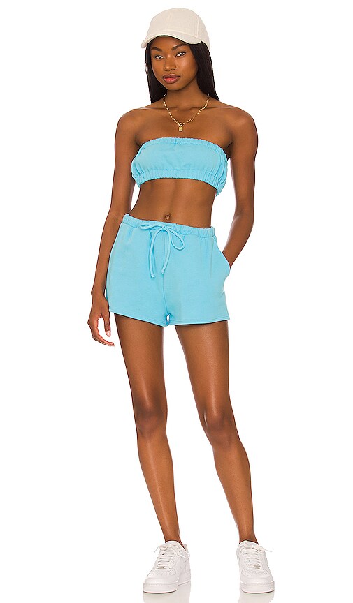 view 4 of 4 Amy Bandeau Top in Arctic Blue