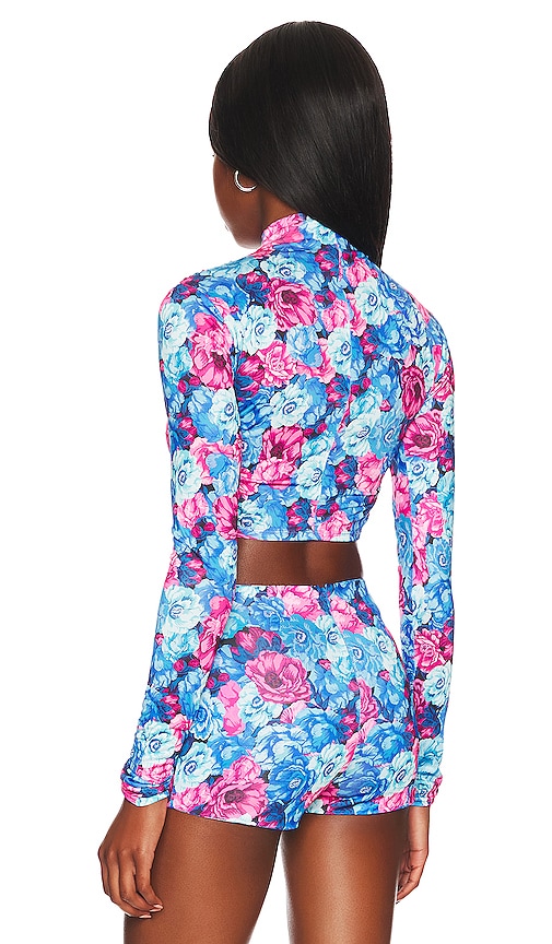 view 3 of 4 Sunset Crop Top in Kate Floral