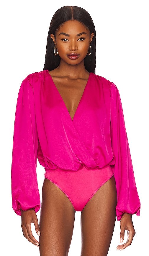 view 2 of 5 Megan Bodysuit in Hot Pink