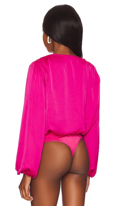 view 4 of 5 Megan Bodysuit in Hot Pink