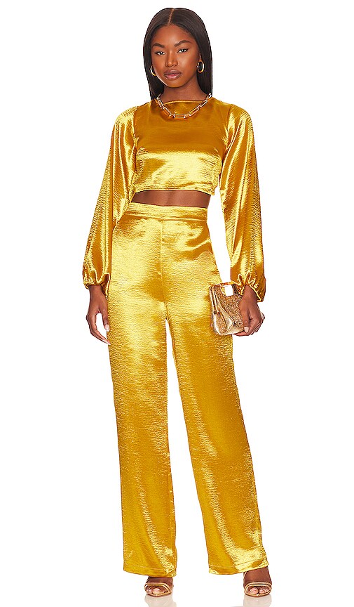 view 5 of 5 Britt Blouse in Prosecco Gold