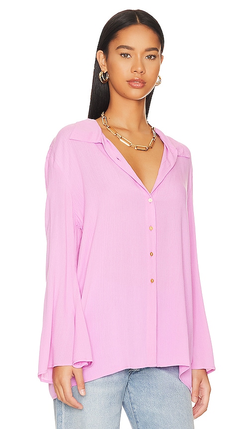Shop Lovers & Friends Whitney Beach Shirt In Pink