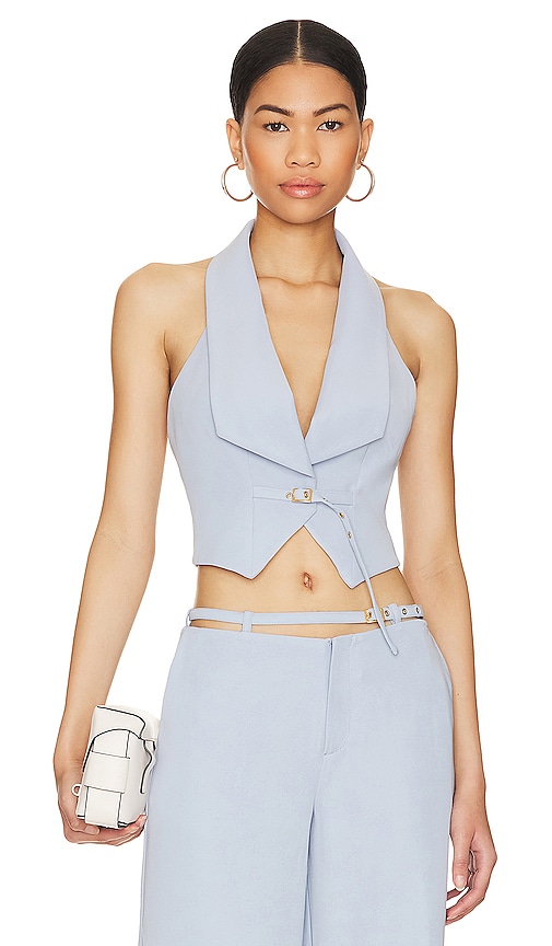 Lovers and Friends Frankie Top in Soft Blue