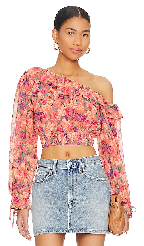 view 1 of 4 Juliette Top in Impressionist Floral