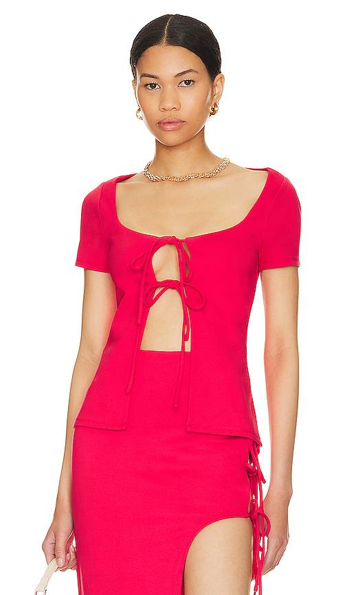 Lovers & Friends Penrose Top In Lipstick Red