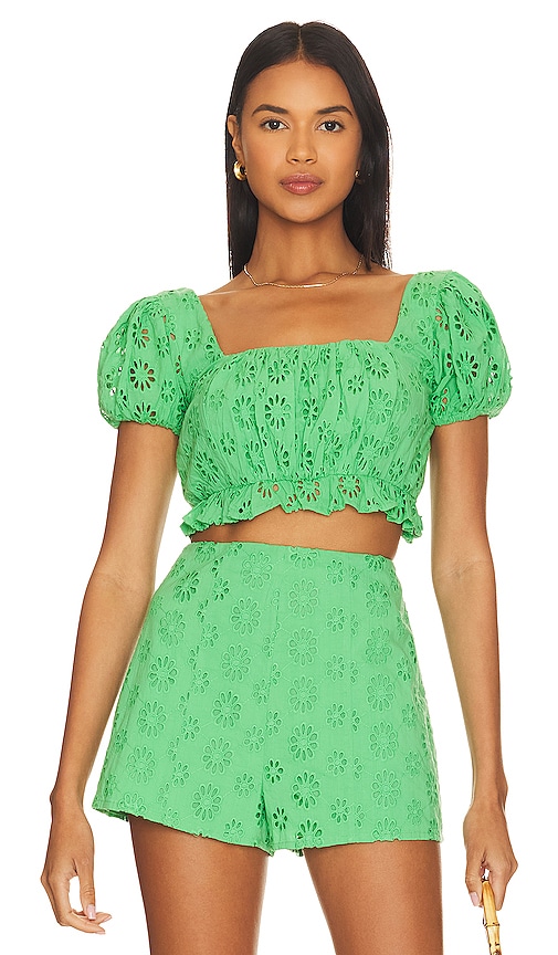 view 1 of 4 Leah Top in Green