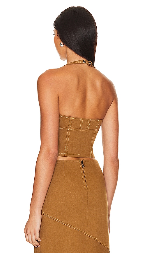 view 3 of 4 Cal Bustier in Khaki