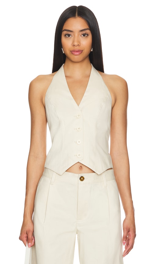 view 1 of 4 x Maggie MacDonald Miranda Vest in Cream