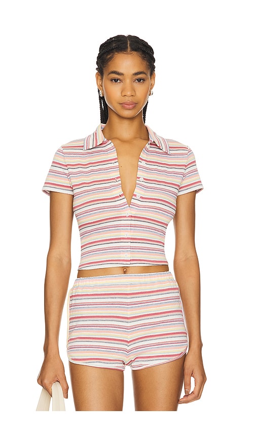 view 1 of 4 Lorraine Top in Multi Stripe