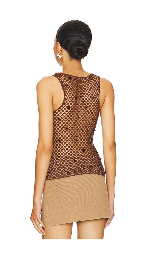 view 3 of 5 Ottavia Crochet Top in Brown