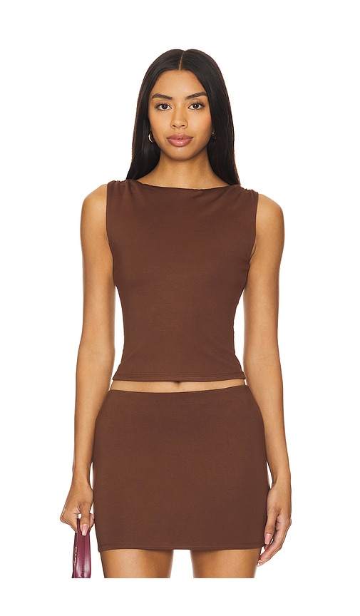 view 1 of 4 Lainey Top in Brown