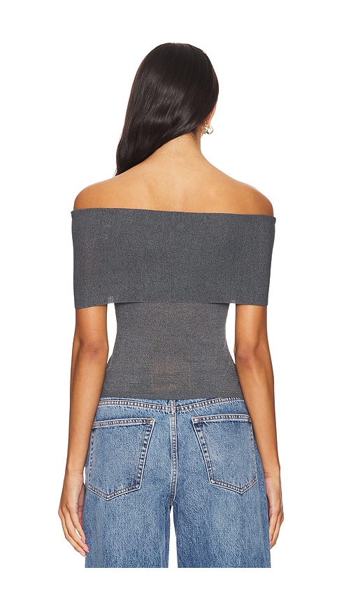 view 3 of 4 Anita Top in Charcoal Grey