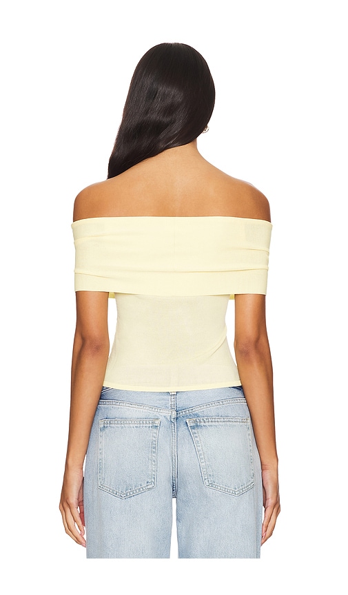 view 3 of 4 Anita Top in Pastel Yellow