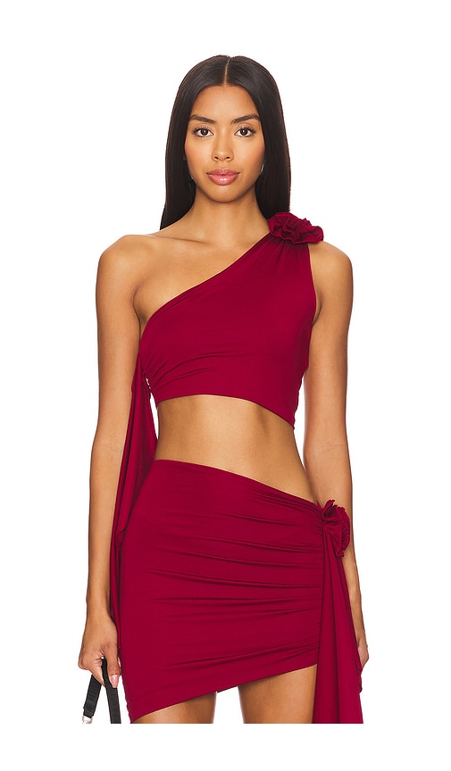 Shop Lovers & Friends Cordelia Top In Burgundy