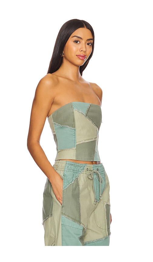 Shop Lovers & Friends Nakita Corset Top In Slate