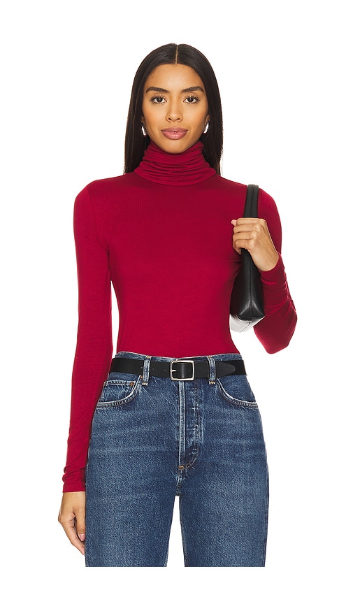 view 1 of 4 Katie Turtleneck in Dark Red