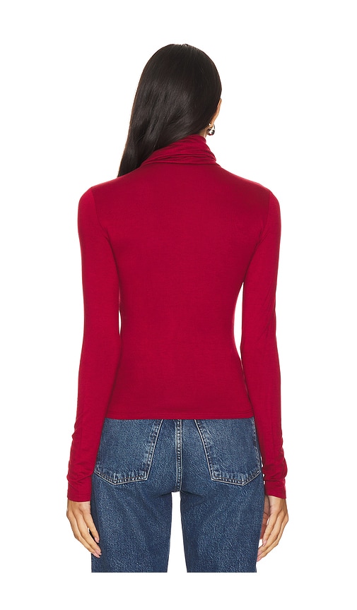 view 3 of 4 Katie Turtleneck in Dark Red