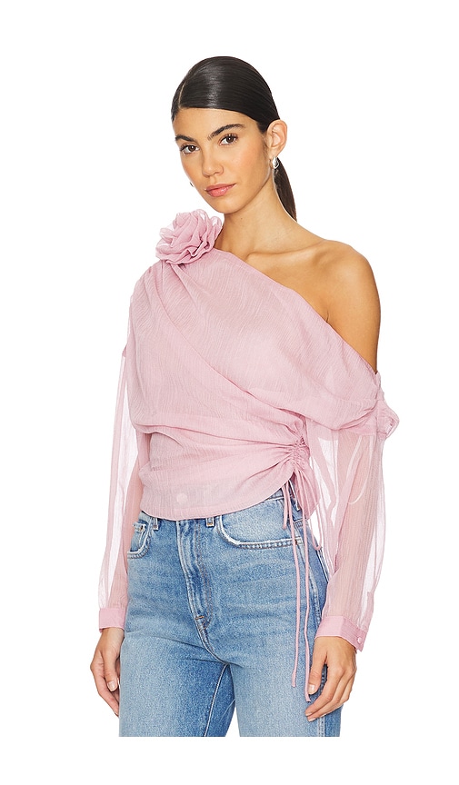 view 3 of 5 Asha Top in Pink