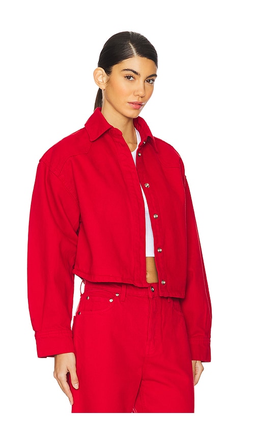 view 2 of 4 Shorty Boxy Shirt in Cherry Red