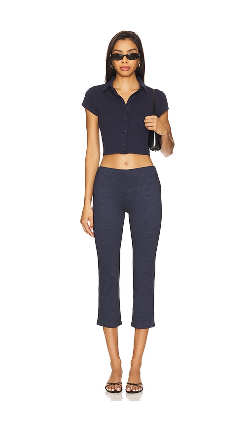 view 4 of 4 Bailey Polo Top in Navy Blue
