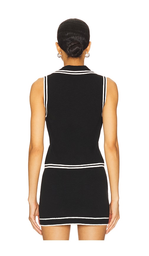 view 3 of 4 Azariah Knit Vest in Black & White