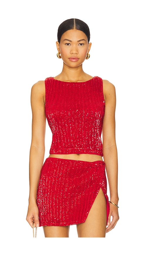 view 1 of 5 Selma Top in Red