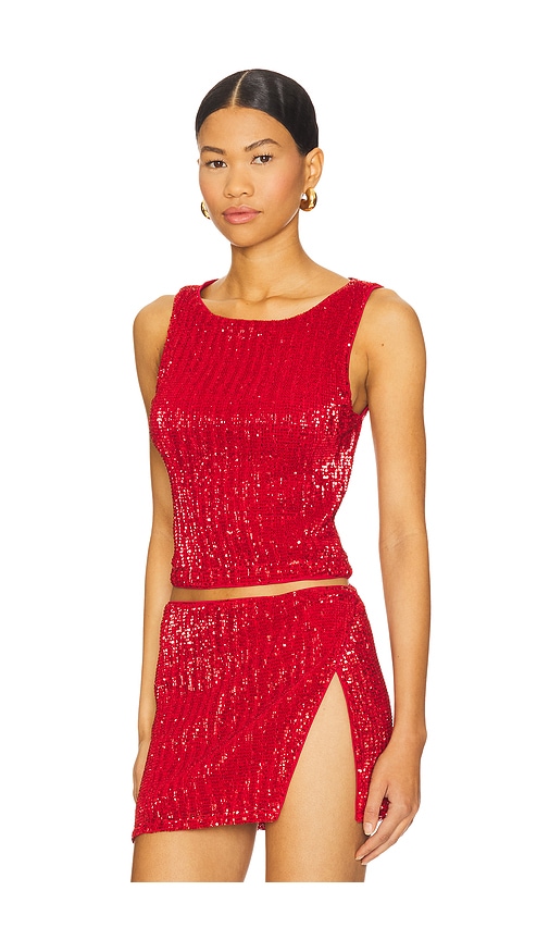 view 2 of 5 Selma Top in Red