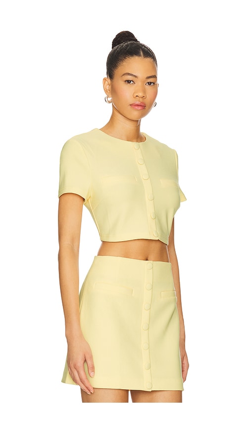 view 2 of 4 Reid Top in Light Yellow