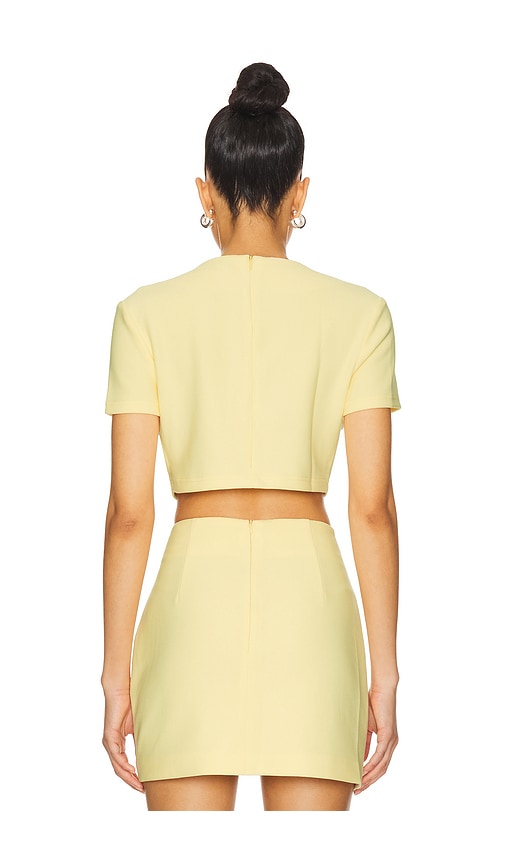 view 3 of 4 Reid Top in Light Yellow