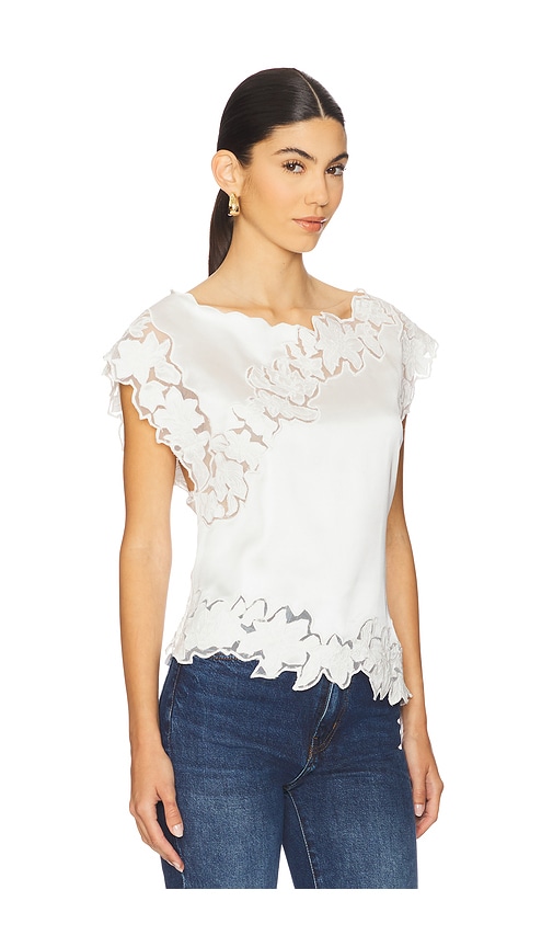 view 2 of 4 Begonia Top in White