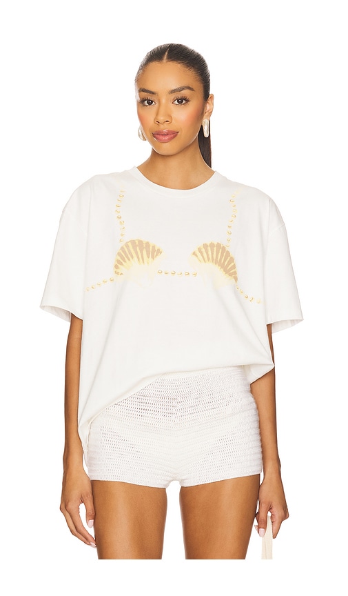 Cover Up Tee in White. - size XS (also in S)