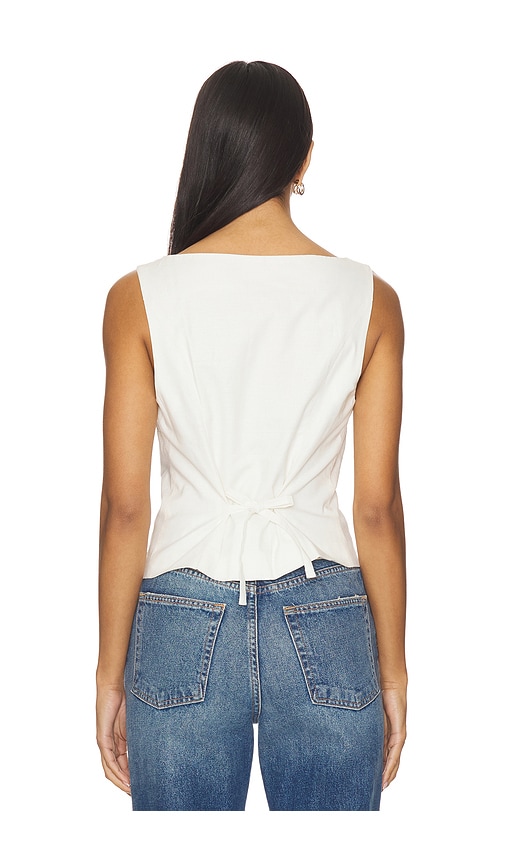 view 3 of 4 Jackie Top in White Linen