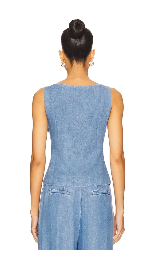 view 3 of 4 Agathe Vest Top in Light Denim