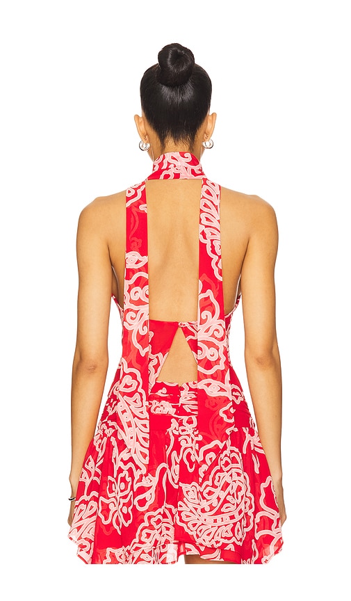 view 3 of 4 Mayci Top in Flame Red