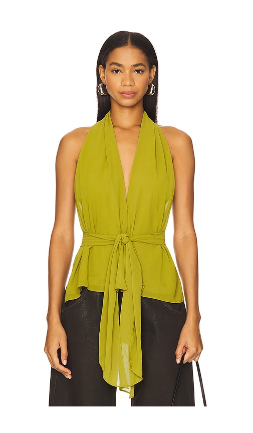 view 2 of 5 Demi Top in Moss Green