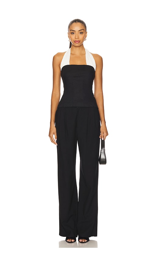 view 4 of 4 Lorelie Top in Black & Ivory