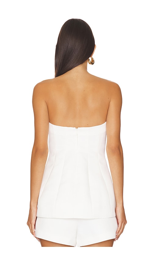 view 3 of 4 Jean Top in White