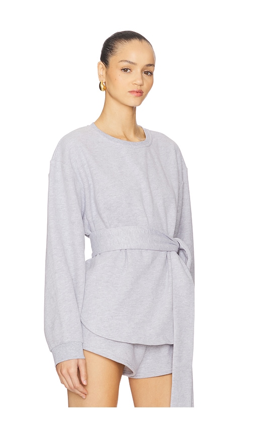 Lovers & Friends Gabriella Sweatshirt Top In Gray