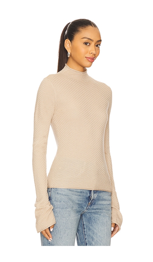 Lovers & Friends Kori Funnel Neck Top In Neutral