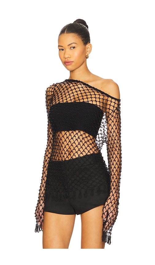 Lovers & Friends Bryna Off-shoulder Top In Black