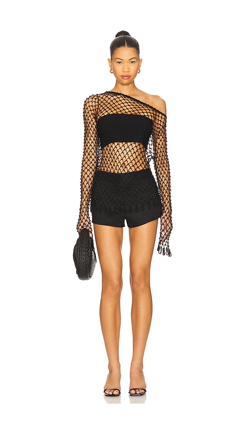 view 4 of 4 Bryna Off-shoulder Top in Black