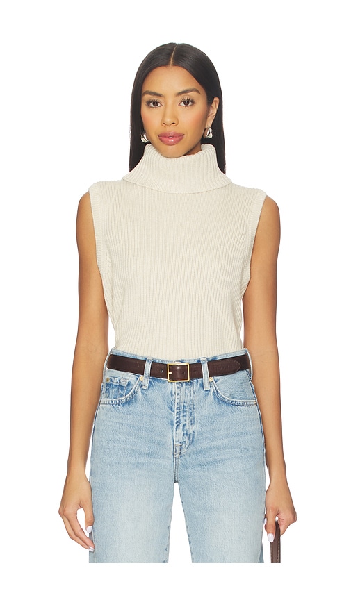 Lovers & Friends Keris Turtle Neck Vest In White